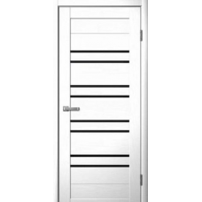 Дверь межкомнатная Сибирь Профиль Ла Стелла 282 Макиато, стекло черное